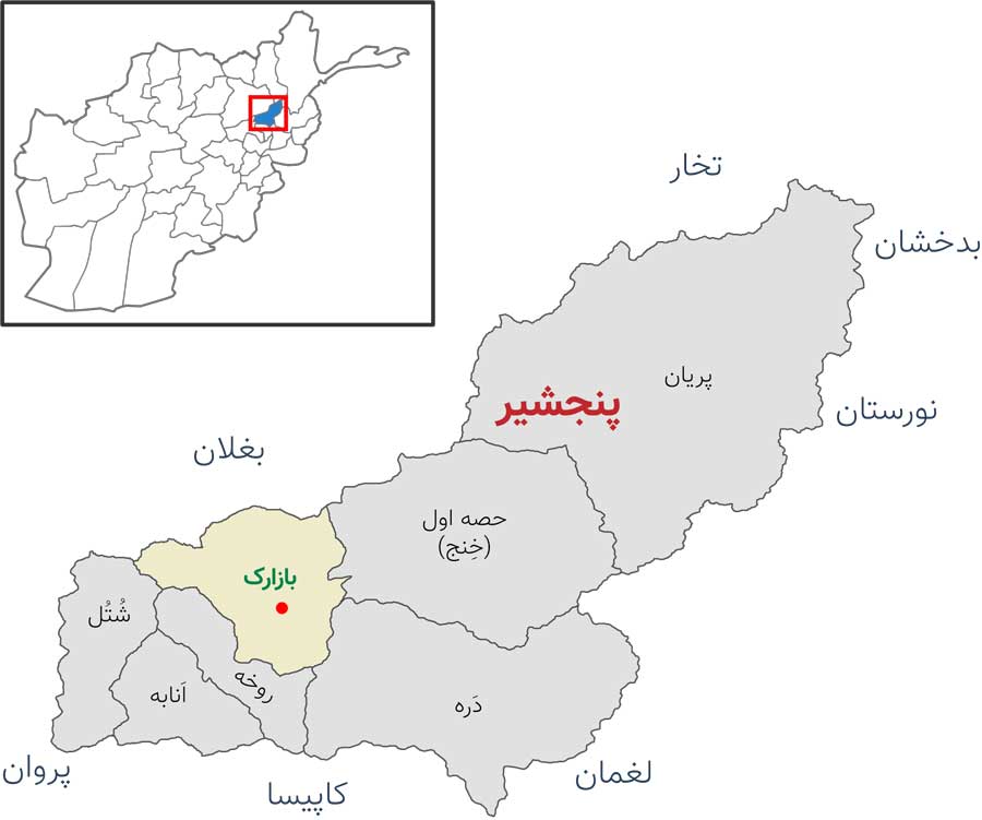 ولسوالی‌های (شهرستانهای) پنجشیر